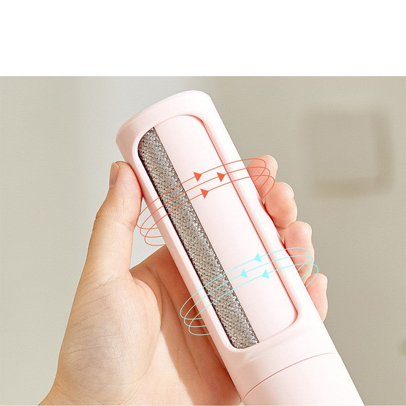 2-in-1 Reusable Pet Hair Remover Brush | Self-Cleaning Lint Roller for Cats & Dogs