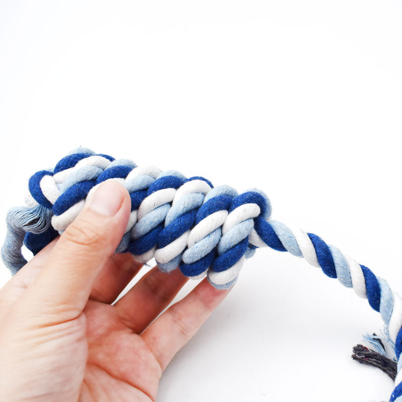 Dog teeth cleaning rope toy