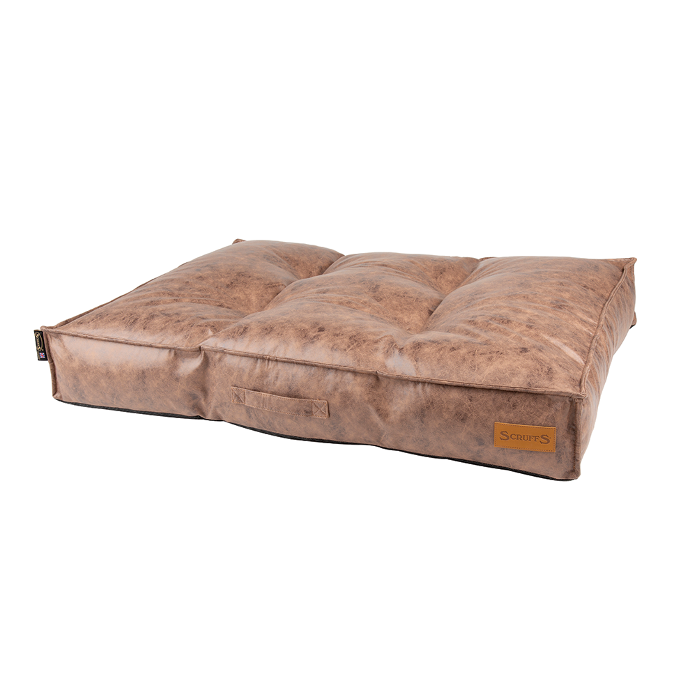 Knightsbridge Dog Mattress (Chocolate, Turquoise, Grey or Olive) by Scruffs