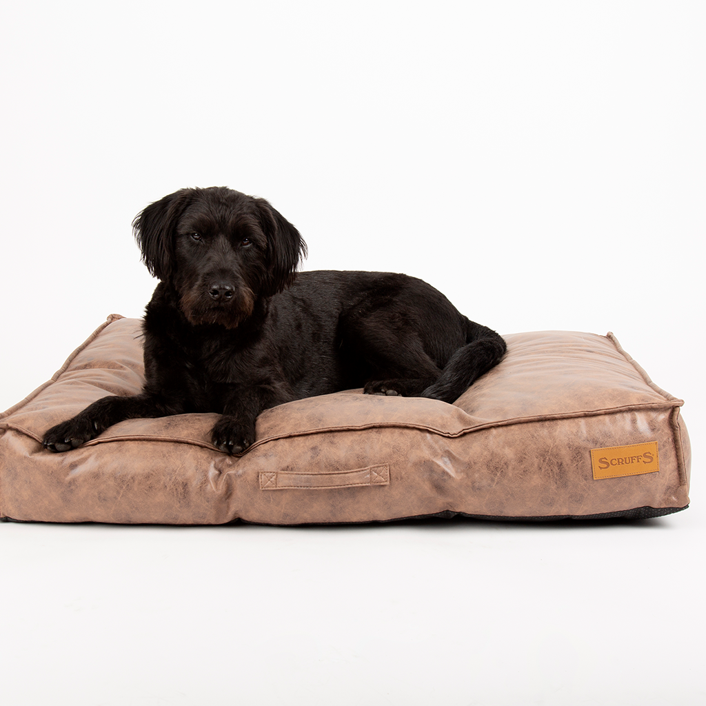 Knightsbridge Dog Mattress (Chocolate, Turquoise, Grey or Olive) by Scruffs