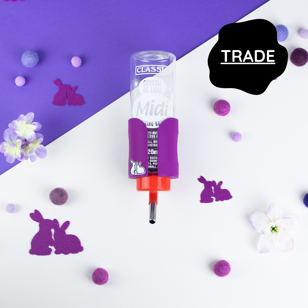 SINGLE Cage/Wall Mounted Water Bottle Holder - Electric Purple - TRADE